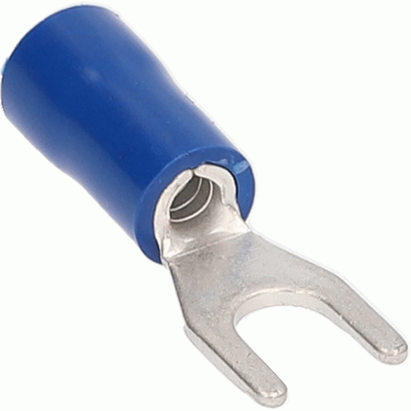 BVST6 | Blue Vinyl Spade Terminal 16-14 Gauge #6